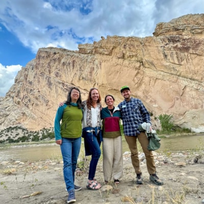 HTA staff in front of Dinosaur National Monument