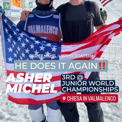 Asher social post for 3rd time Jr. Worlds Champion